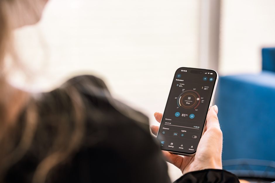 Smart home app displaying real-time residential solar power generation